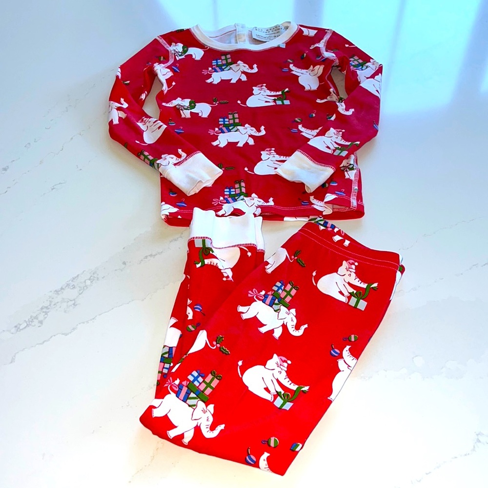 The Beaufort Bonnet Company Elephant pajamas- 5T